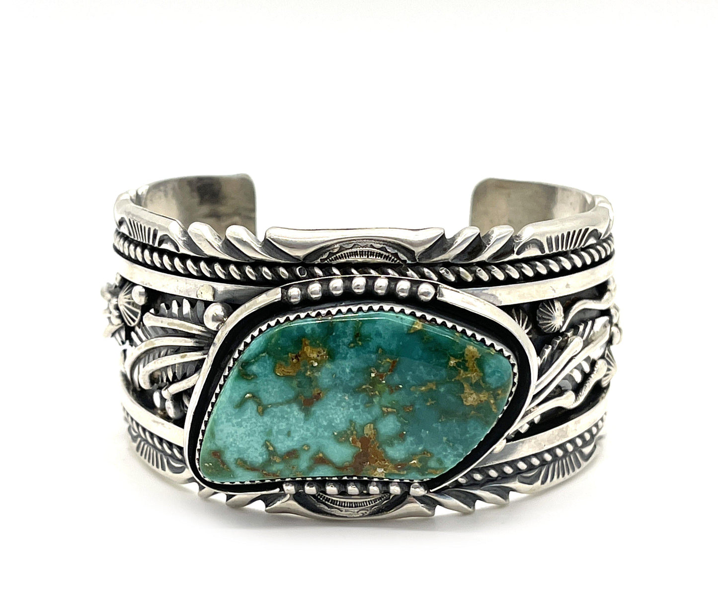 Blue Gem Cuff-jewelry-Jeanette Dale-Sorrel Sky Gallery