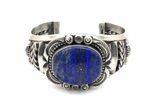 Lapis Cuff Bracelet-jewelry-Jeanette Dale-Sorrel Sky Gallery