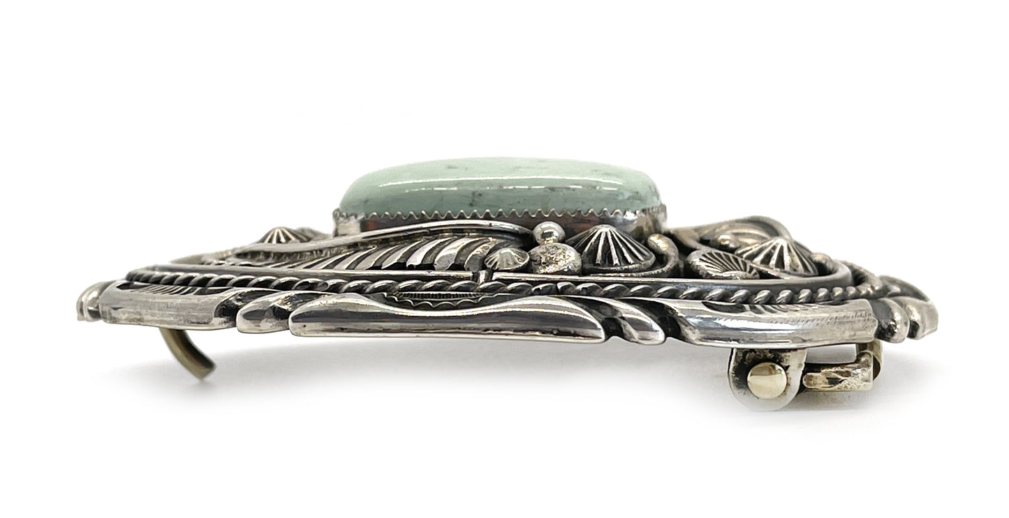Turquoise Stone Buckle-jewelry-Jeanette Dale-Sorrel Sky Gallery