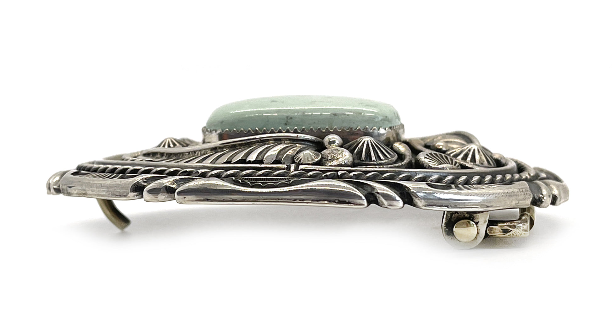 Turquoise Stone Buckle-jewelry-Jeanette Dale-Sorrel Sky Gallery