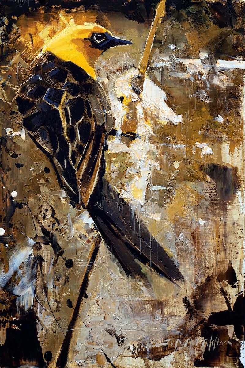 Untitled Blackbird-Painting-Jerry Markham-Sorrel Sky Gallery