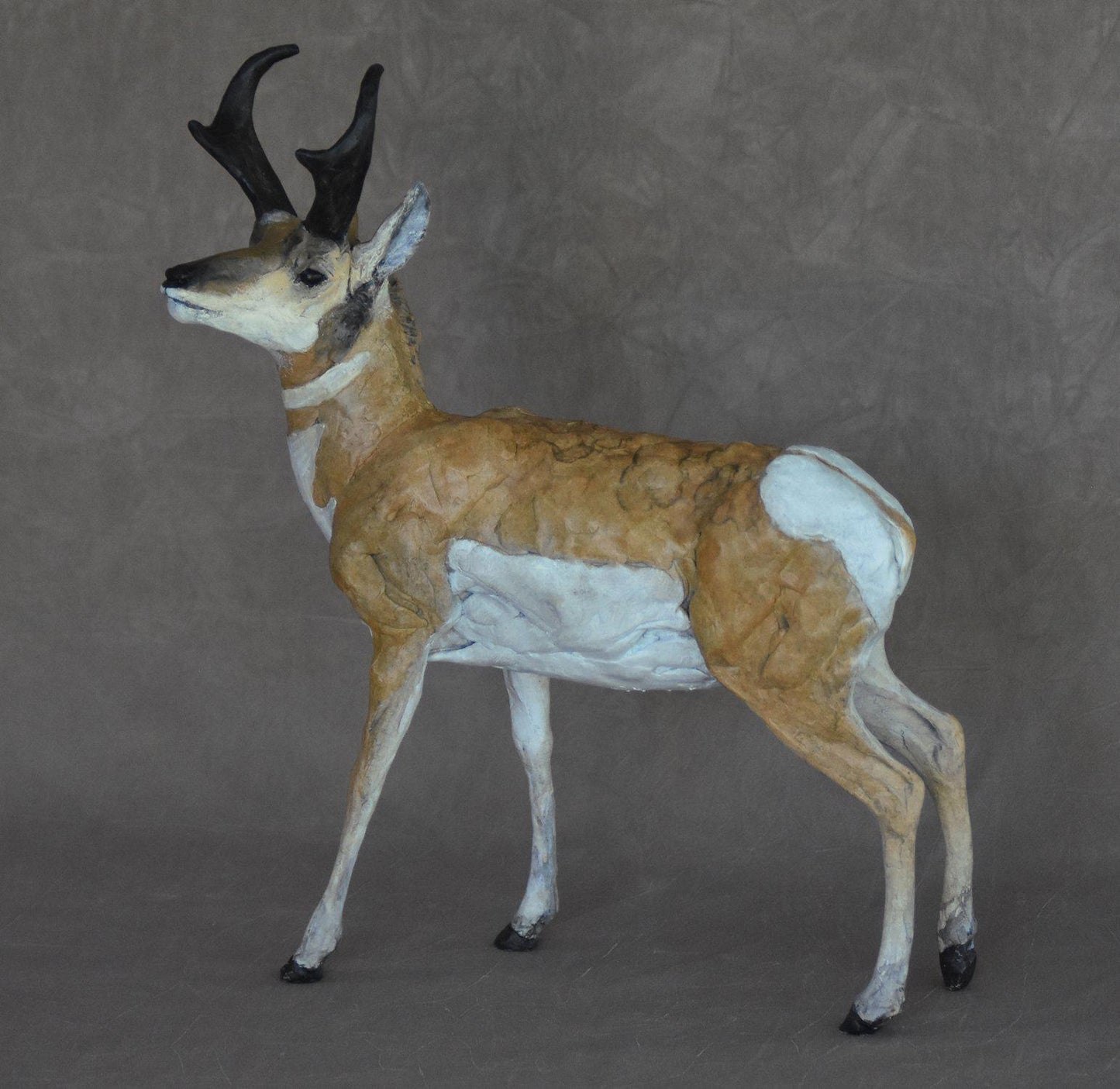 Pronghorn Antelope Buck-Sculpture-Jim Eppler-Sorrel Sky Gallery