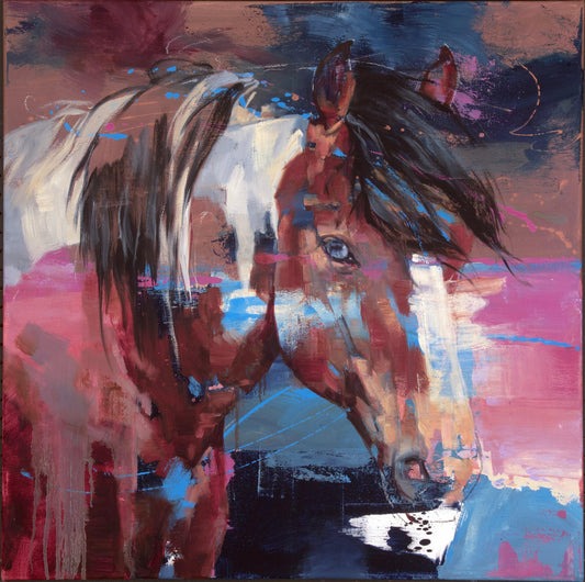 Wild Blue-Painting-Julie Chapman-Sorrel Sky Gallery