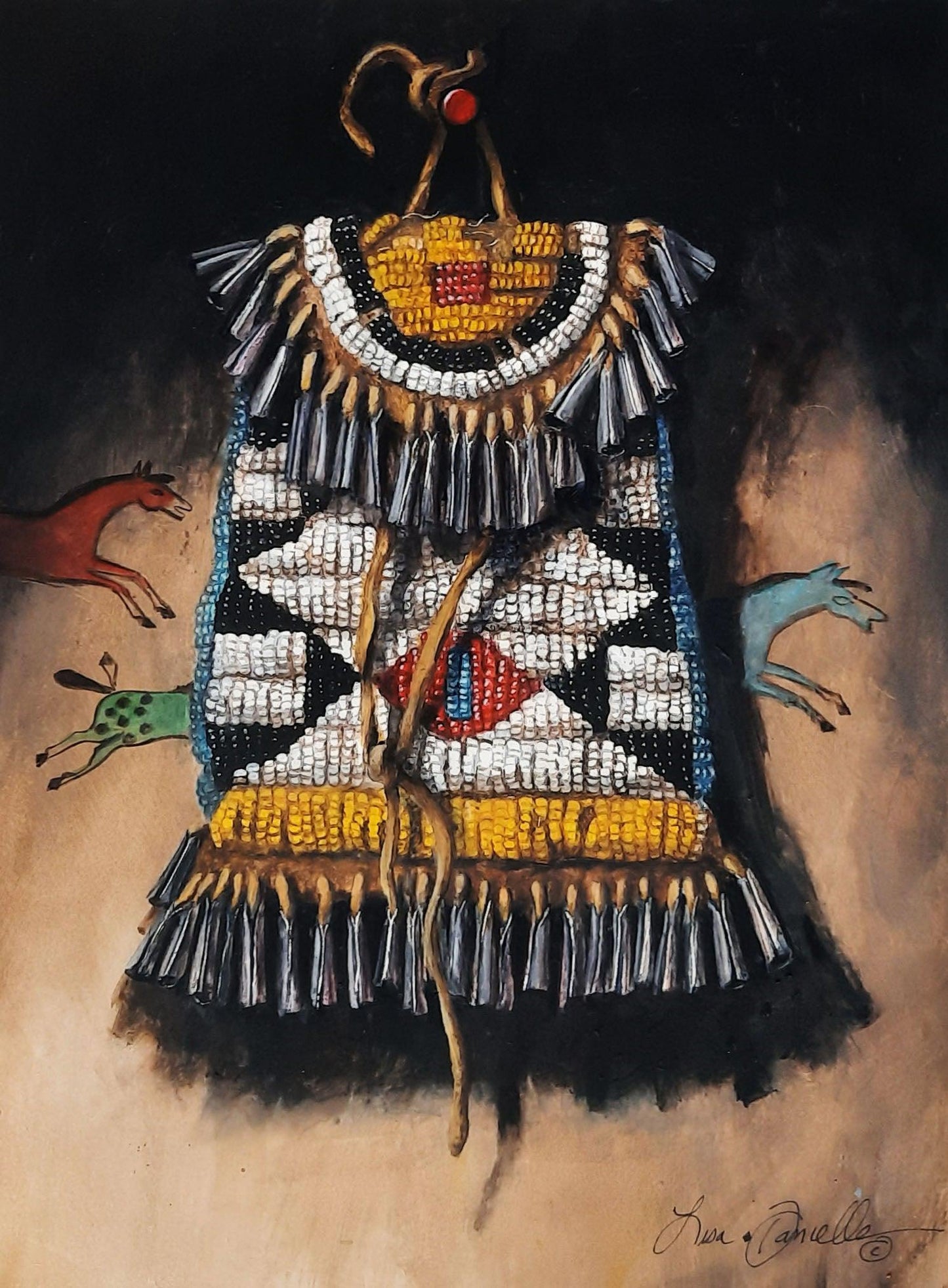 Little Arapaho Abstract-Painting-Lisa Danielle-Sorrel Sky Gallery