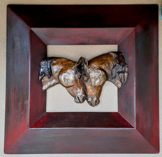 Portrait in Red-Sculpture-Lisa Gordon-Sorrel Sky Gallery