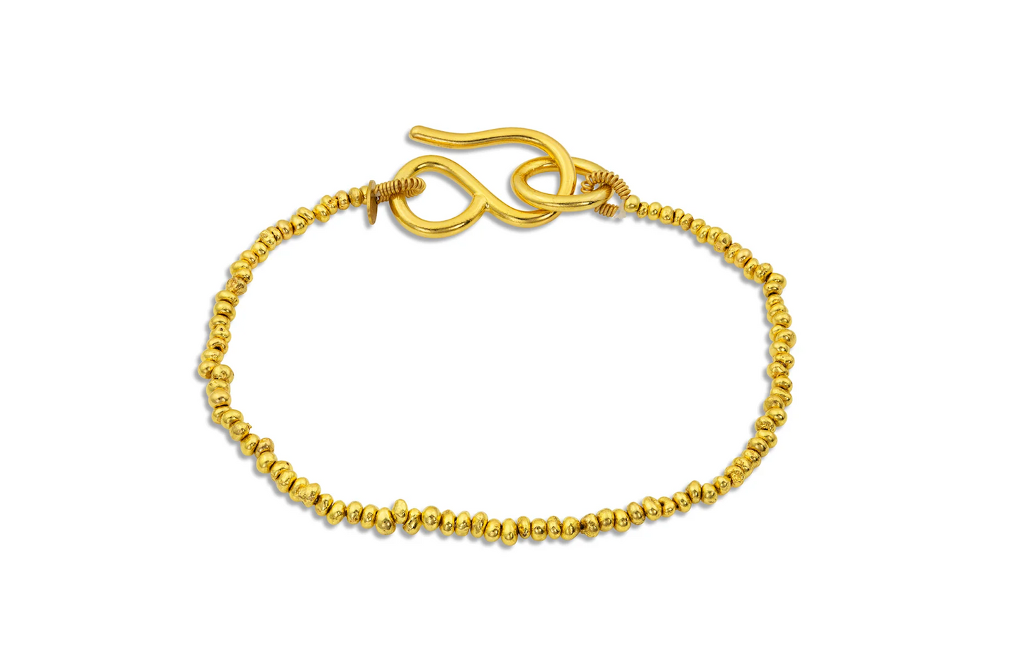 22K Gold Bead Bracelet