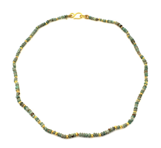 Banded Turquoise Necklace-Jewelry-Loren Nicole-Sorrel Sky Gallery