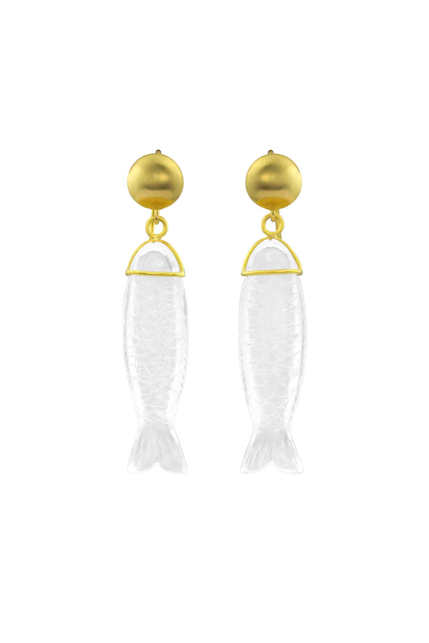 Silla Fish Earrings-Jewelry-Loren Nicole-Sorrel Sky Gallery