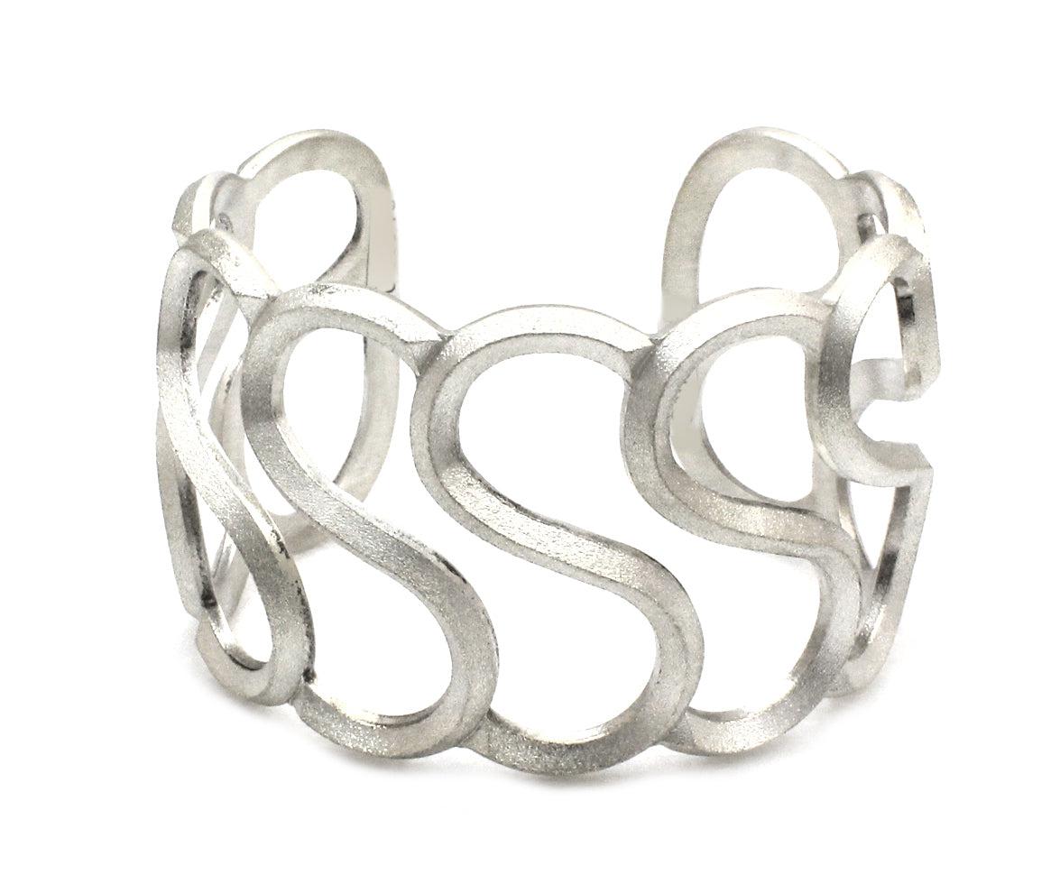 S Cuff Bracelet-Jewelry-Maria Samora-Sorrel Sky Gallery