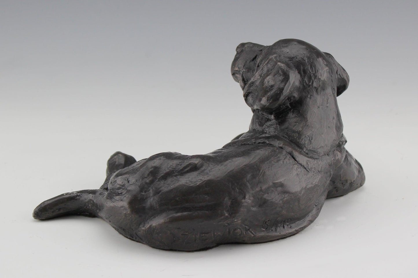 Just Chillin' - Black-Sculpture-Mark Dziewior-Sorrel Sky Gallery