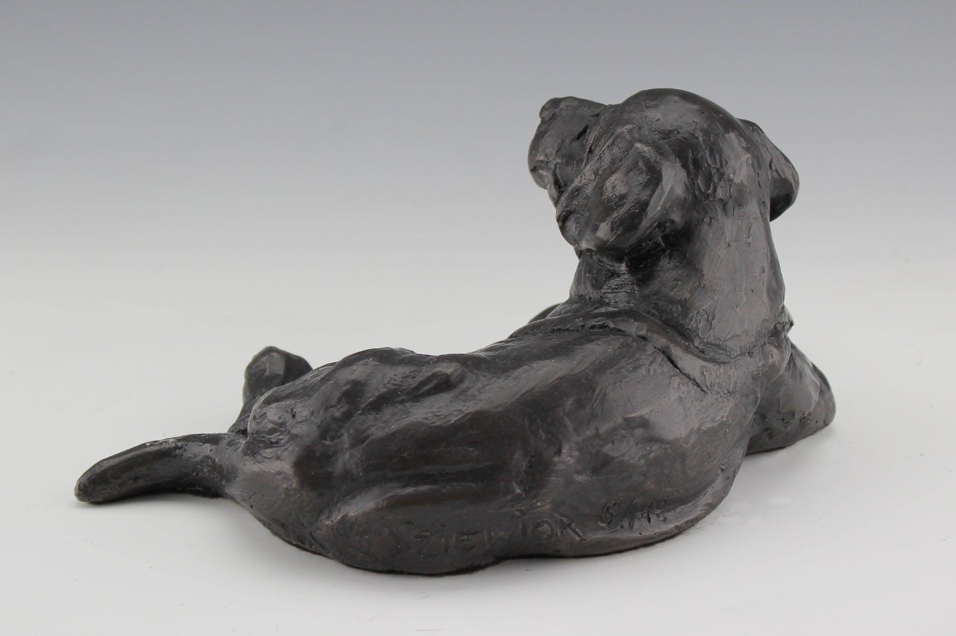 Just Chillin' - Black-Sculpture-Mark Dziewior-Sorrel Sky Gallery