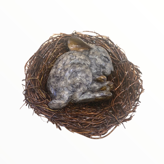 Sleeping Bunny-Sculpture-Mark Dziewior-Sorrel Sky Gallery