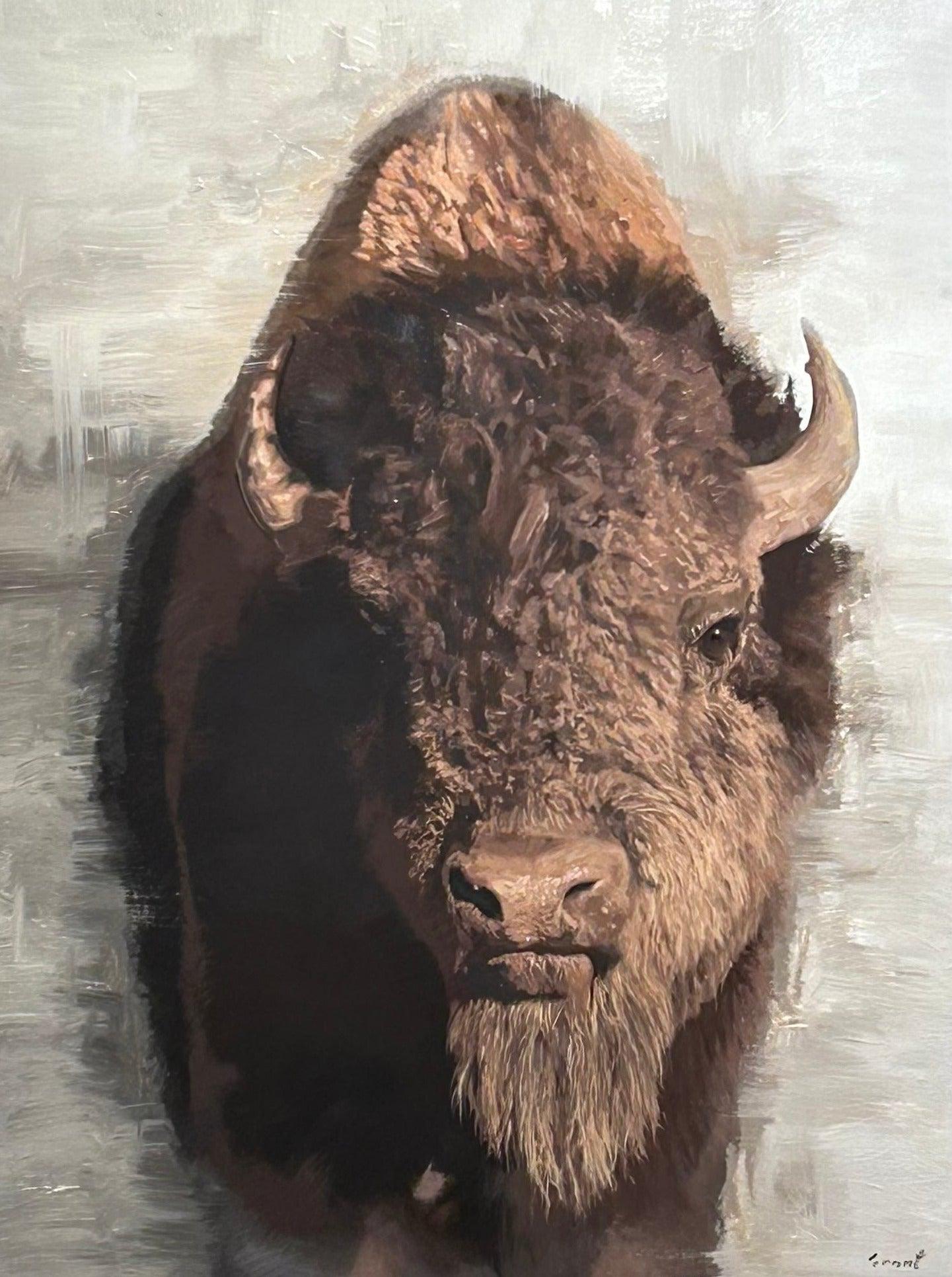Buffalo-Painting-Matthew Grant-Sorrel Sky Gallery