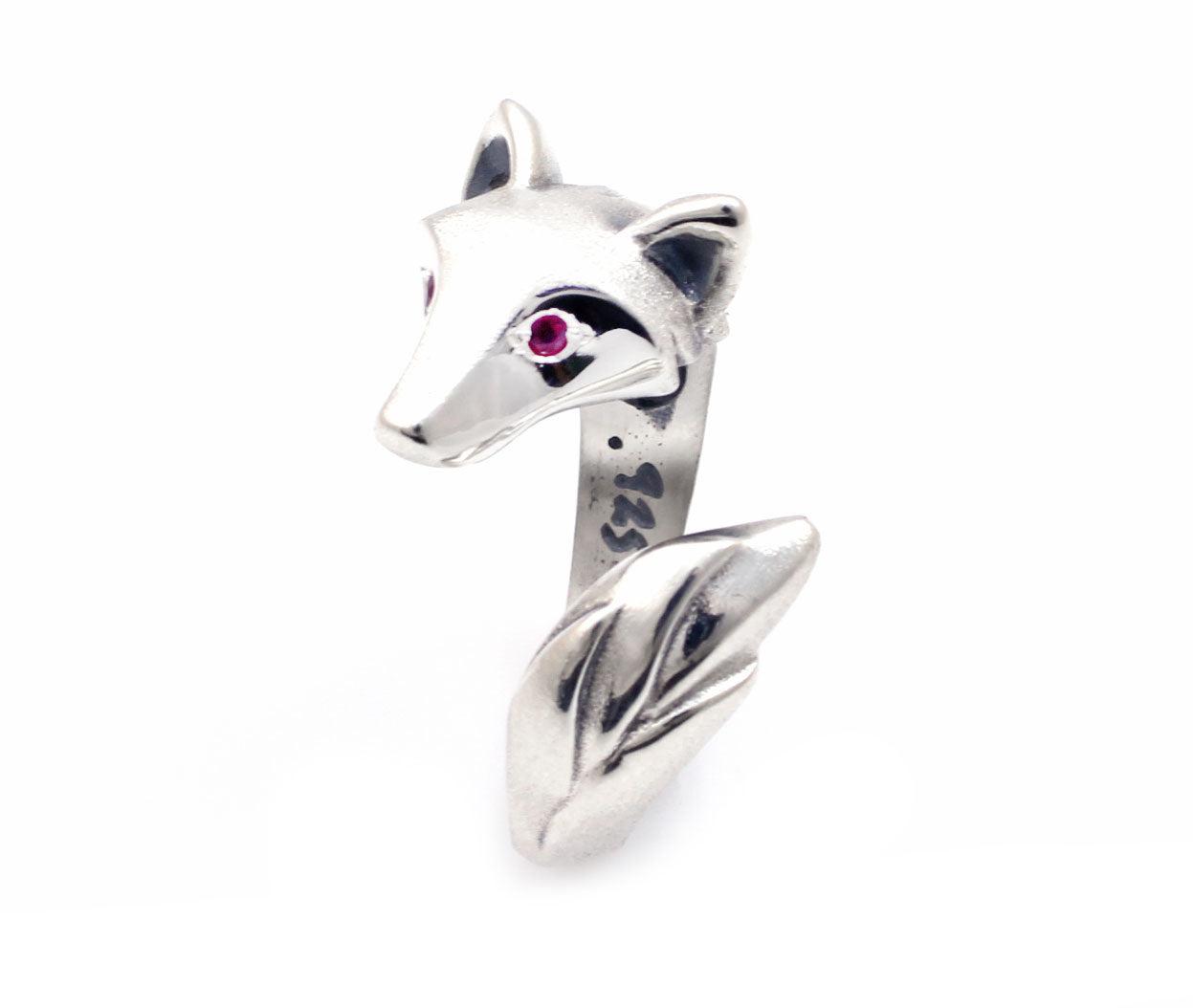 Silver Shaggy Wolf Ring-Jewelry-Michael Tatom-Sorrel Sky Gallery