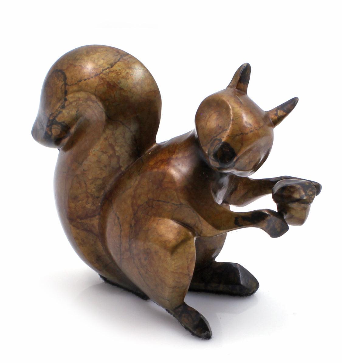 My Acorn - Mini Squirrel-Sculpture-Michael Tatom-Sorrel Sky Gallery