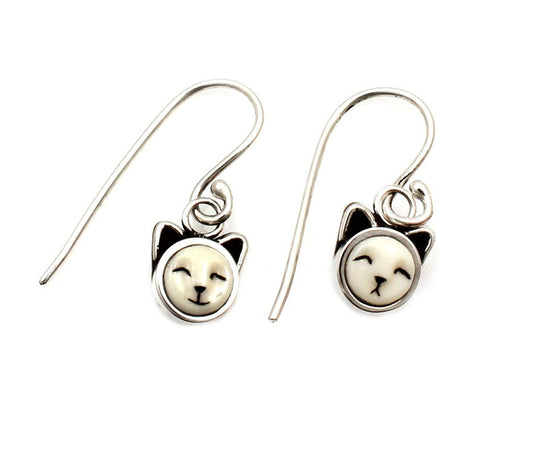 Kitten Drop Earrings-Jewelry-Michelle Tapia-Sorrel Sky Gallery
