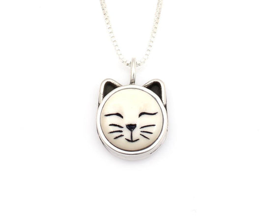 Sleeping Cat Pendant-Jewelry-Michelle Tapia-Sorrel Sky Gallery