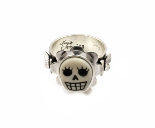 La Muerta Bonita Flower Ring-jewelry-Michelle Tapia-Sorrel Sky Gallery