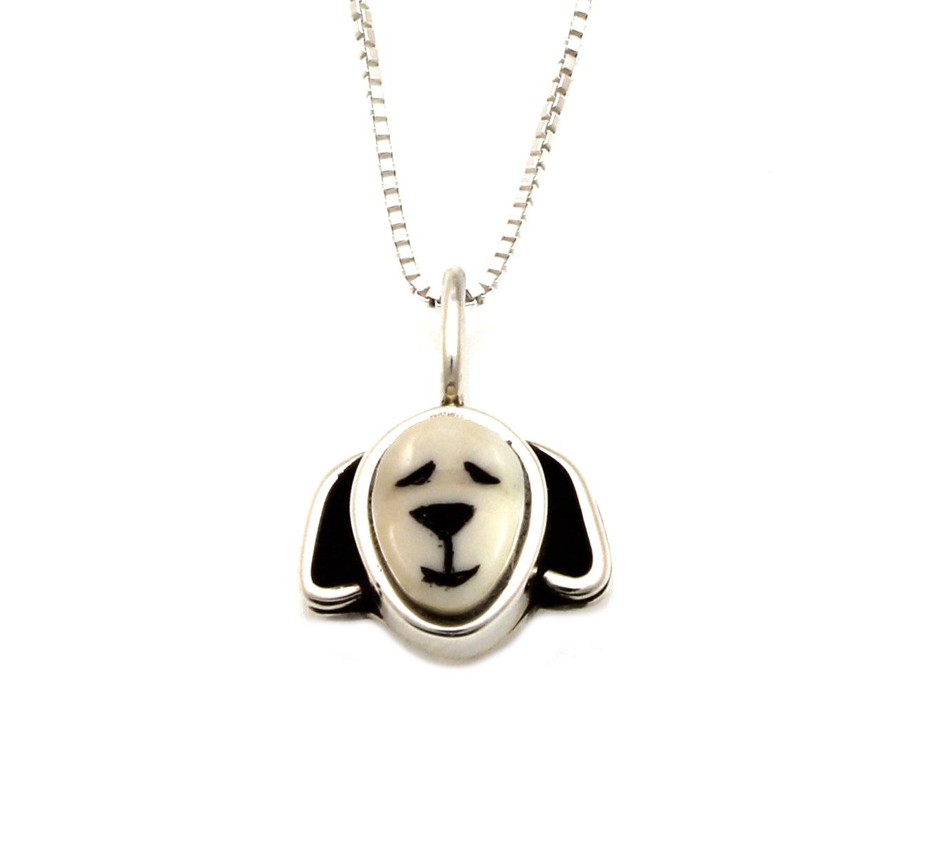 Sleeping Puppy Pendant-jewelry-Michelle Tapia-Sorrel Sky Gallery
