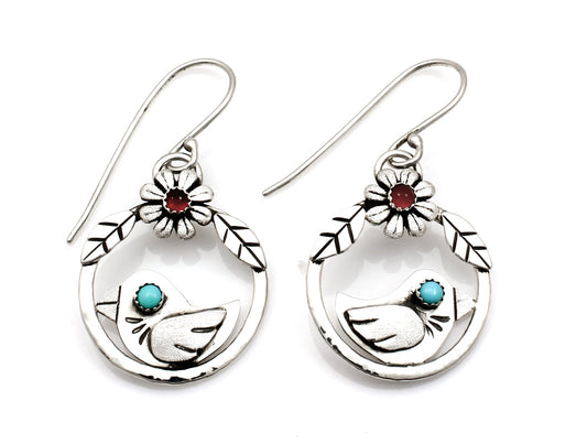 Small Nesting Bird Earrings-jewelry-Michelle Tapia-Sorrel Sky Gallery