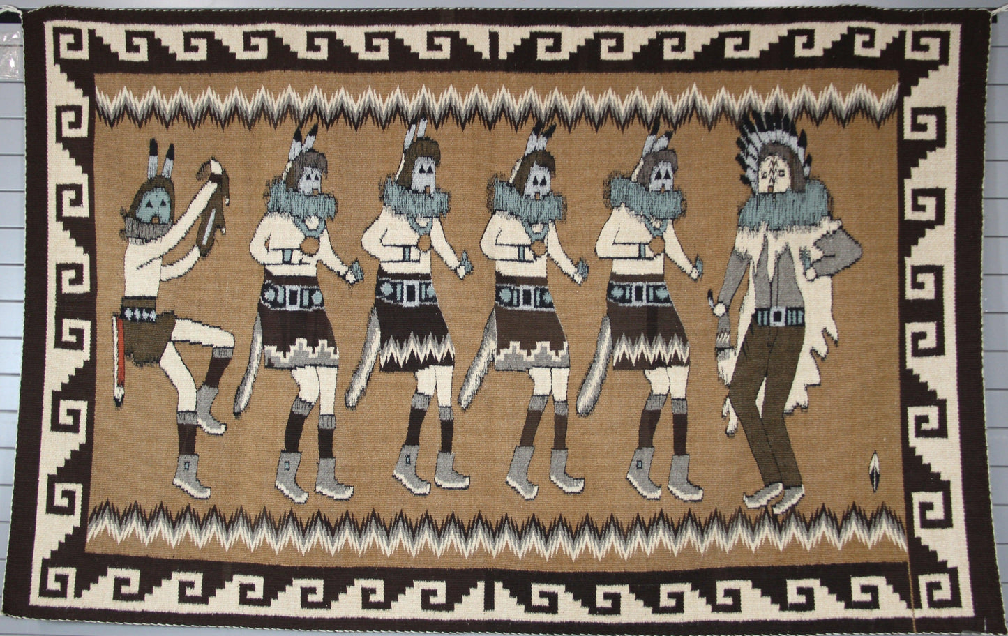 44" x 60" Yei Bi Chai Weaving-Weaving-Navajo Weaving-Sorrel Sky Gallery
