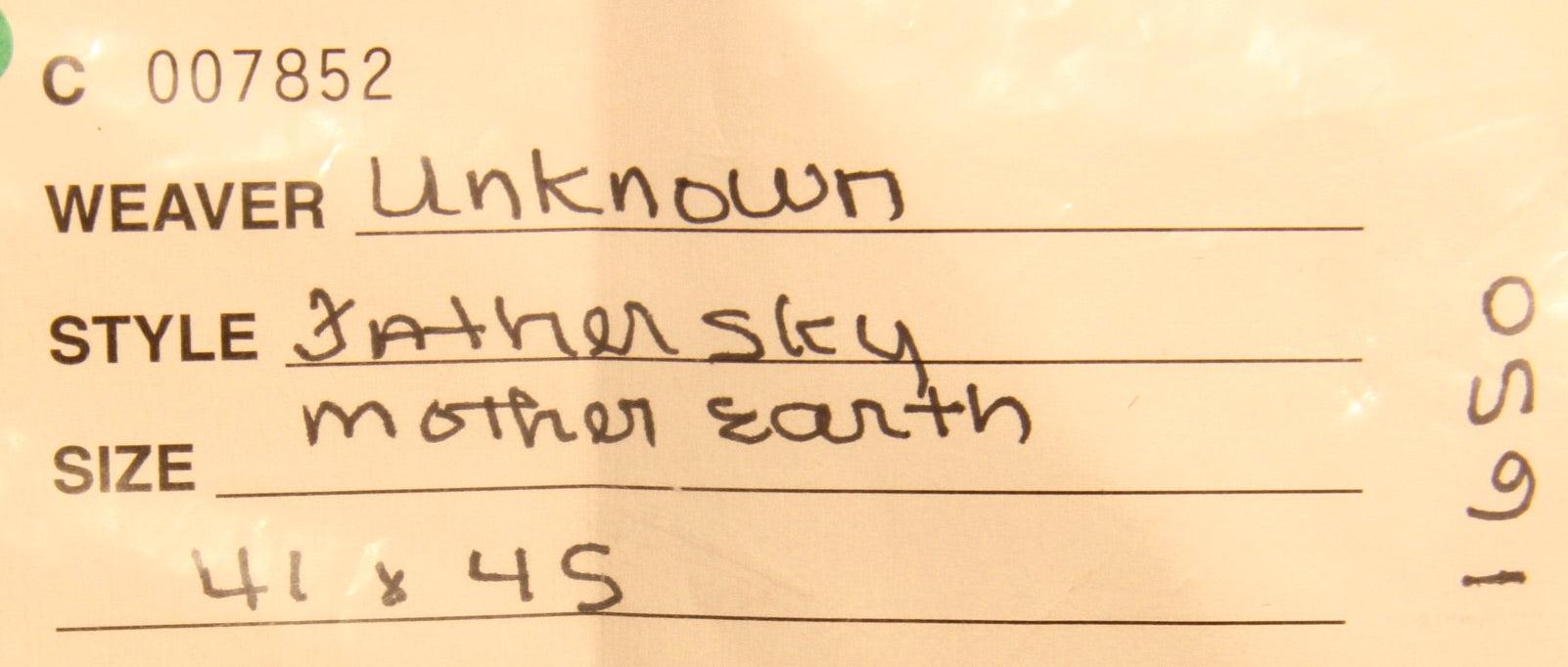 Father Sky Mother Earth Unknown Weaver-Weaving-Navajo Weaving-Sorrel Sky Gallery