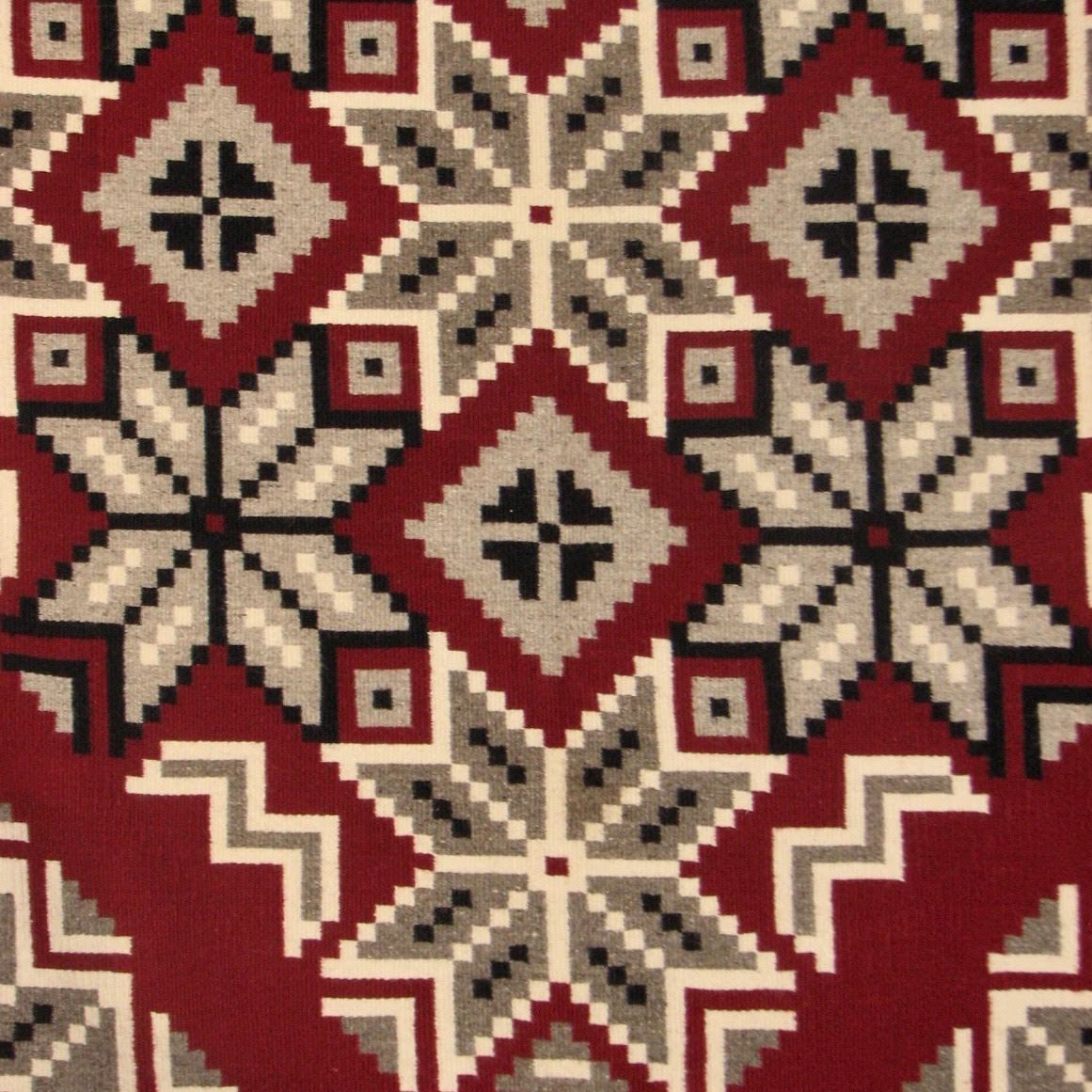 Navajo Weaving Rug - Ganado by Mary Cody-Weaving-Navajo Weaving-Sorrel Sky Gallery