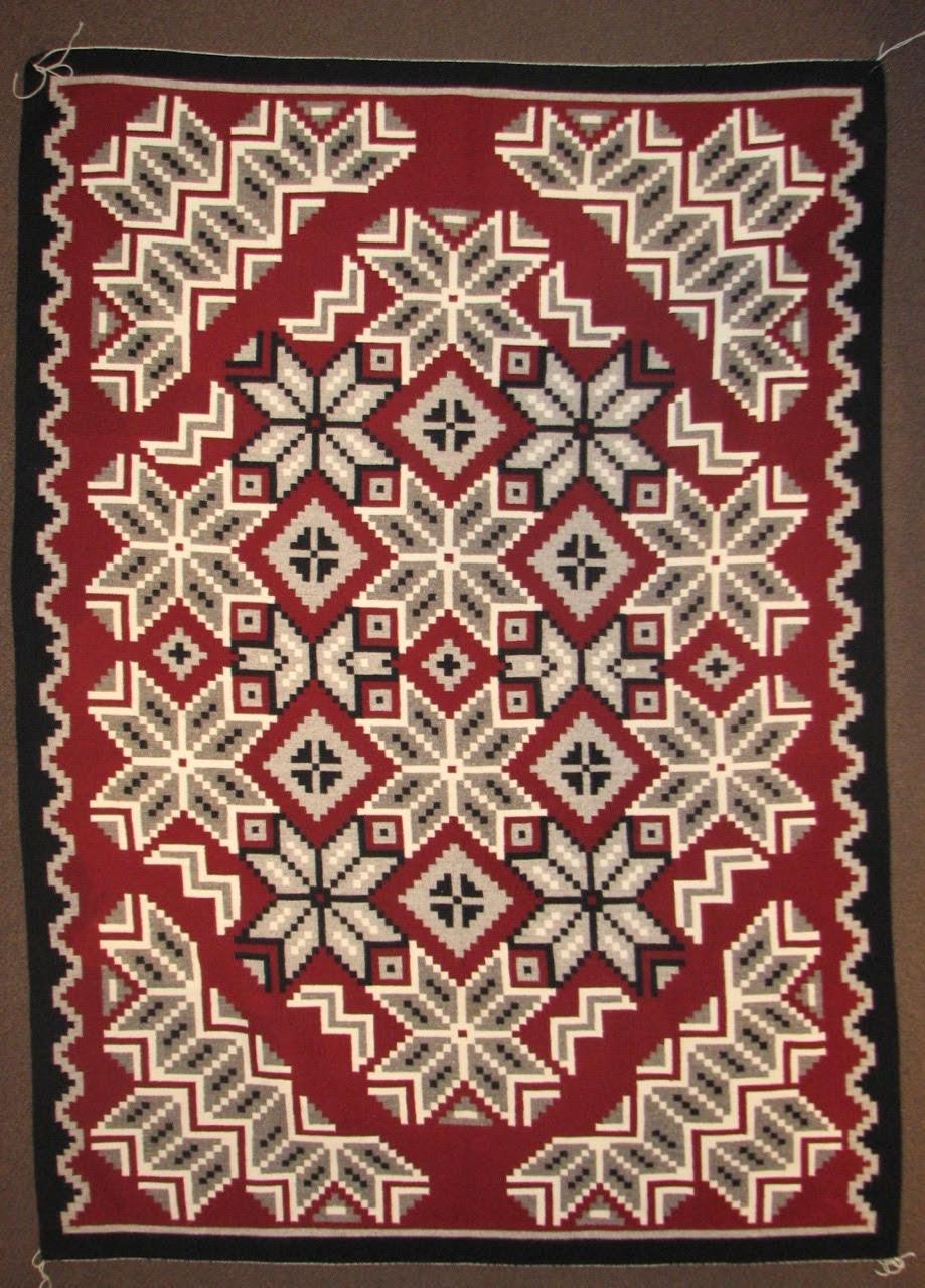 Navajo Weaving Rug - Ganado by Mary Cody-Weaving-Navajo Weaving-Sorrel Sky Gallery