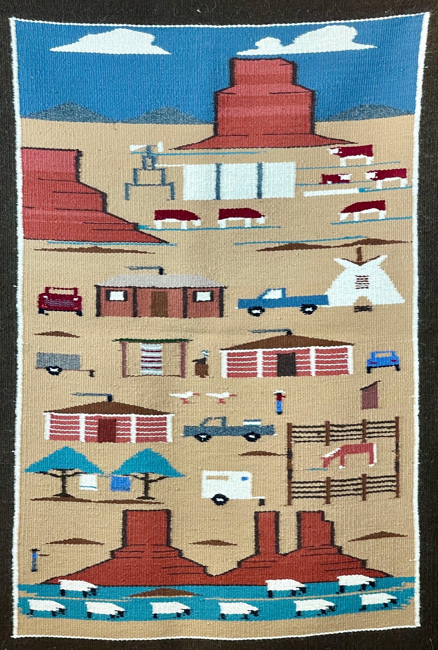 Pictorial Weaving by Alice Rose Dan-Weaving-Navajo Weaving-Sorrel Sky Gallery