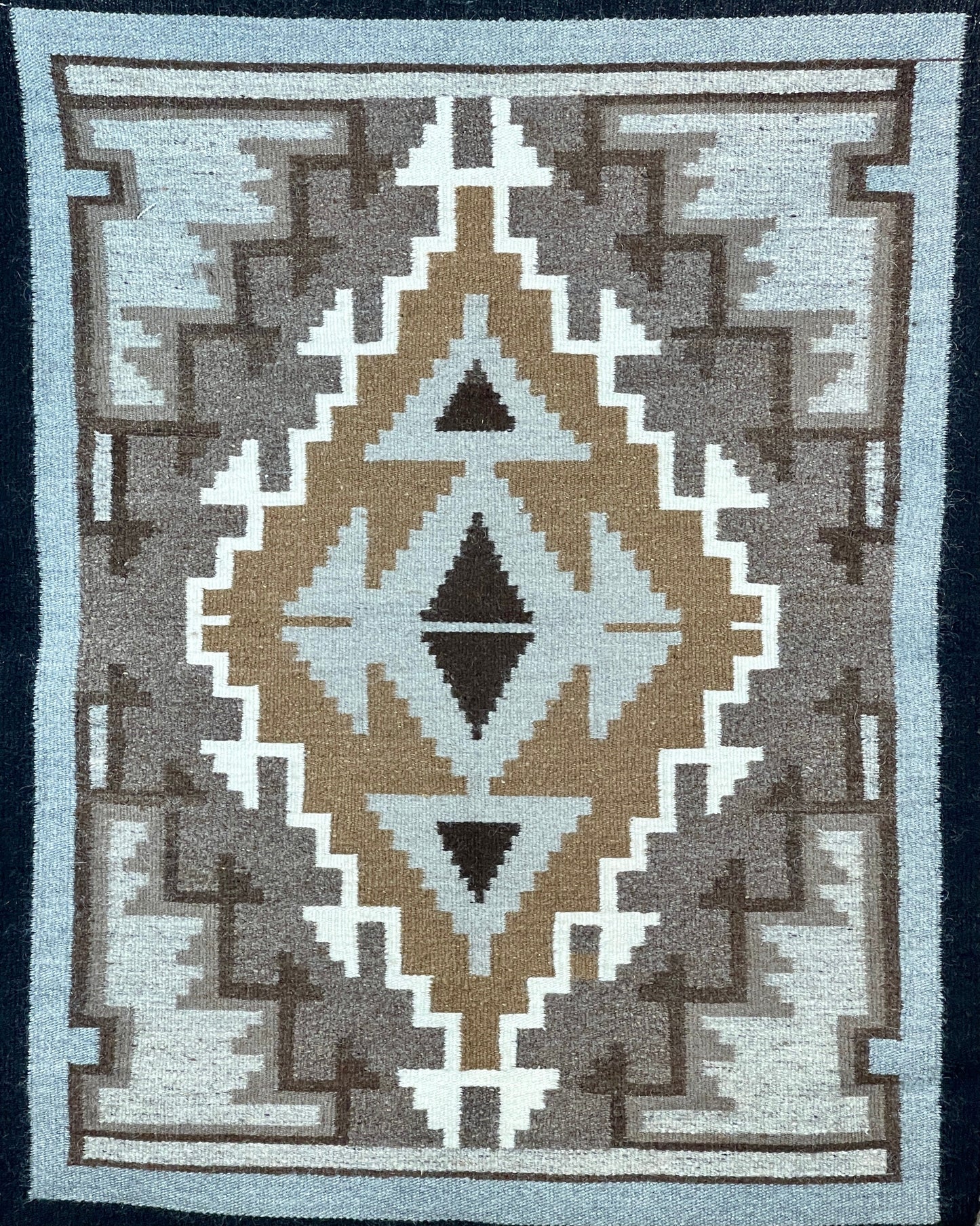 Two Grey Hills Navajo Weaving-Weaving-Navajo Weaving-Sorrel Sky Gallery