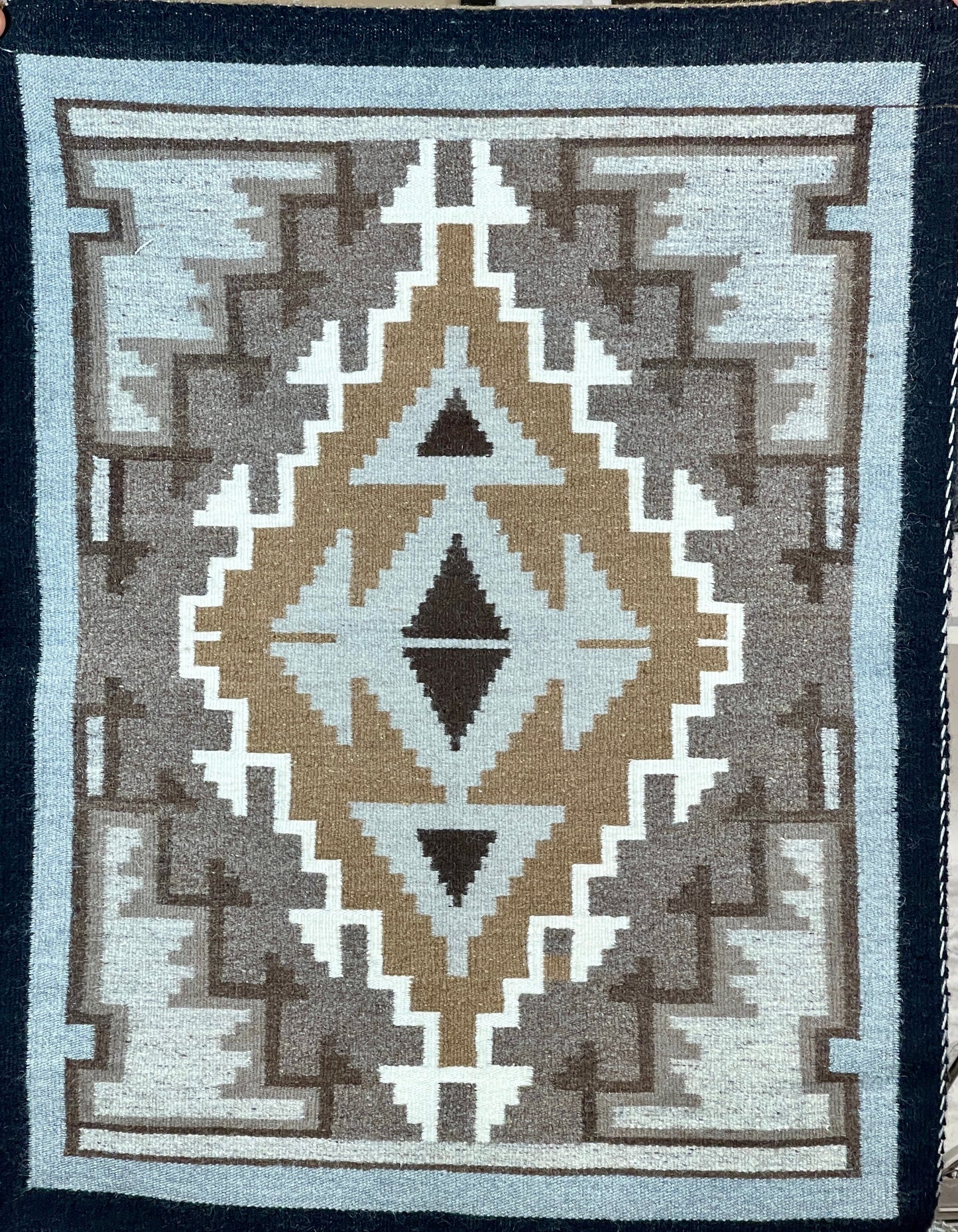 Two Grey Hills Navajo Weaving-Weaving-Navajo Weaving-Sorrel Sky Gallery