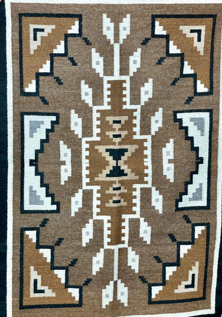 Two Grey Hills Sadie Nosman Weaver-Weaving-Navajo Weaving-Sorrel Sky Gallery