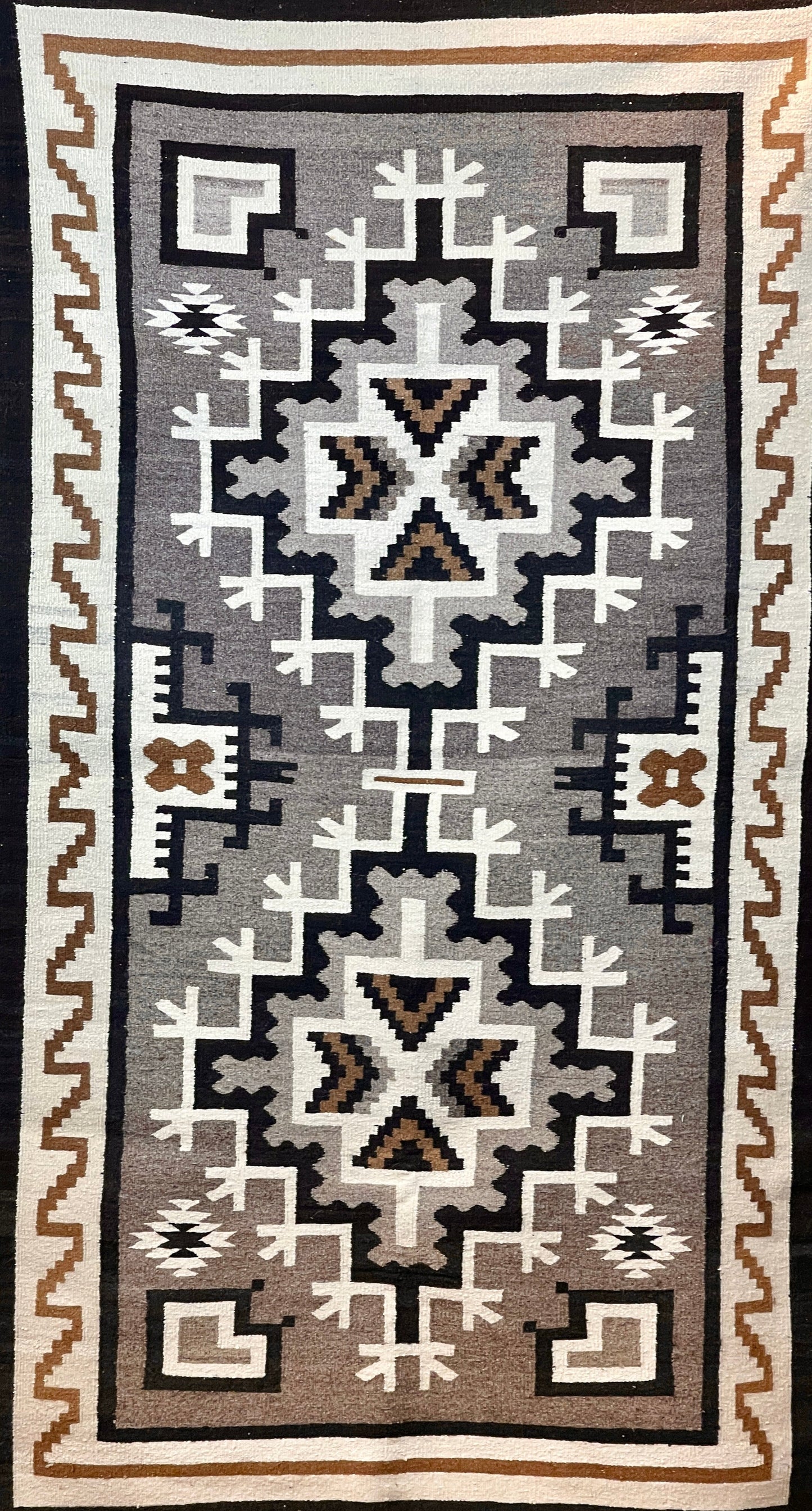 Two Grey Hills Weaver Mike John's Sister-Weaving-Navajo Weaving-Sorrel Sky Gallery