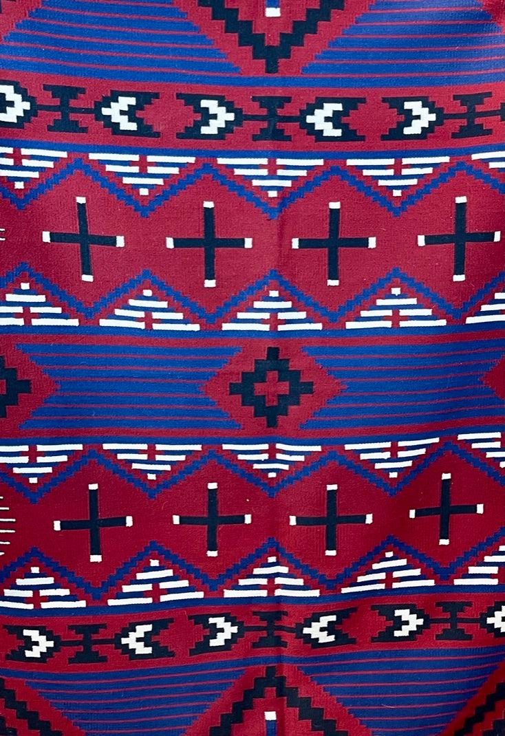 Weaving Blanket Recreation Navajo Weaving by Lorraine Tso-Weaving-Navajo Weaving-Sorrel Sky Gallery