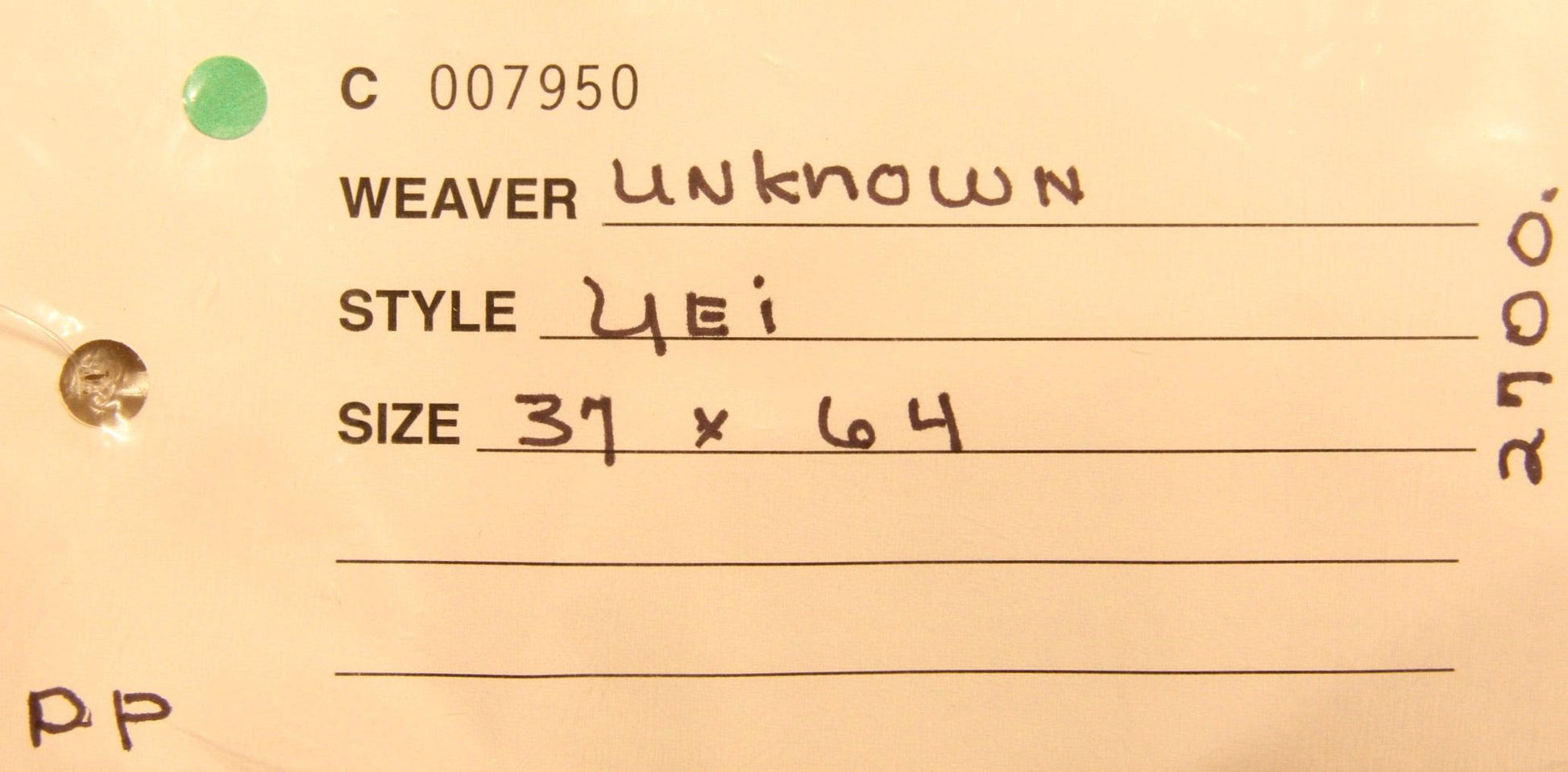 Yei Unknown Weaver-Weaving-Navajo Weaving-Sorrel Sky Gallery