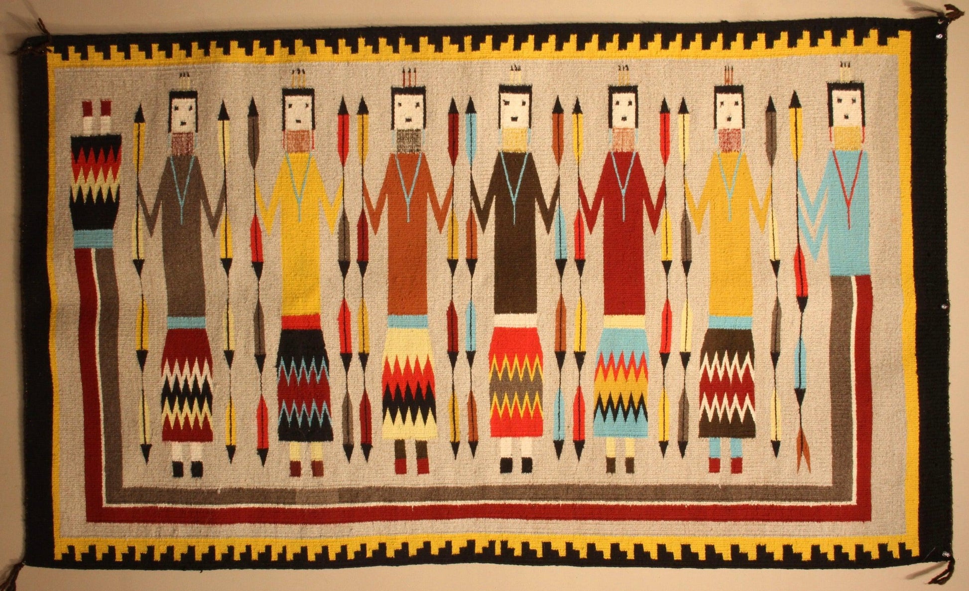 Yei Unknown Weaver-Weaving-Navajo Weaving-Sorrel Sky Gallery