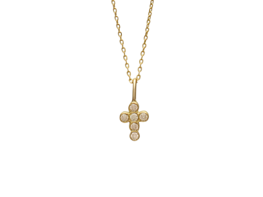 Baby Cross Necklace-Jewelry-Nayla Shami-Sorrel Sky Gallery