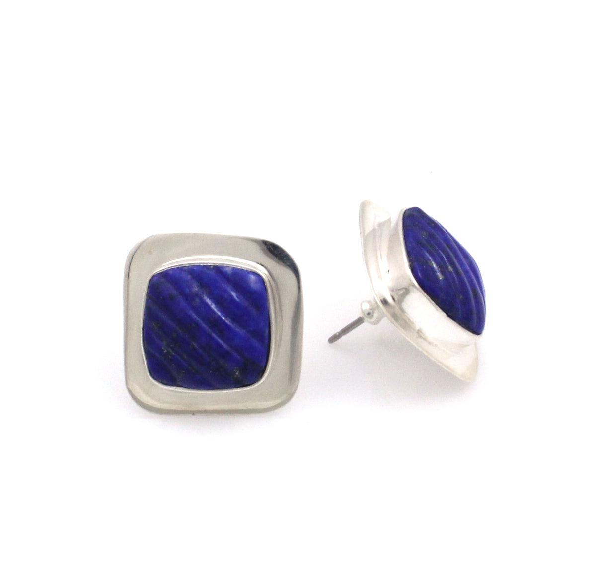 Lapis Stud Earrings-Jewelry-Pam Springall-Sorrel Sky Gallery