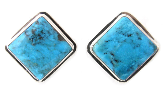 Nakozari Turquoise Clip Earrings-jewelry-Pam Springall-Sorrel Sky Gallery