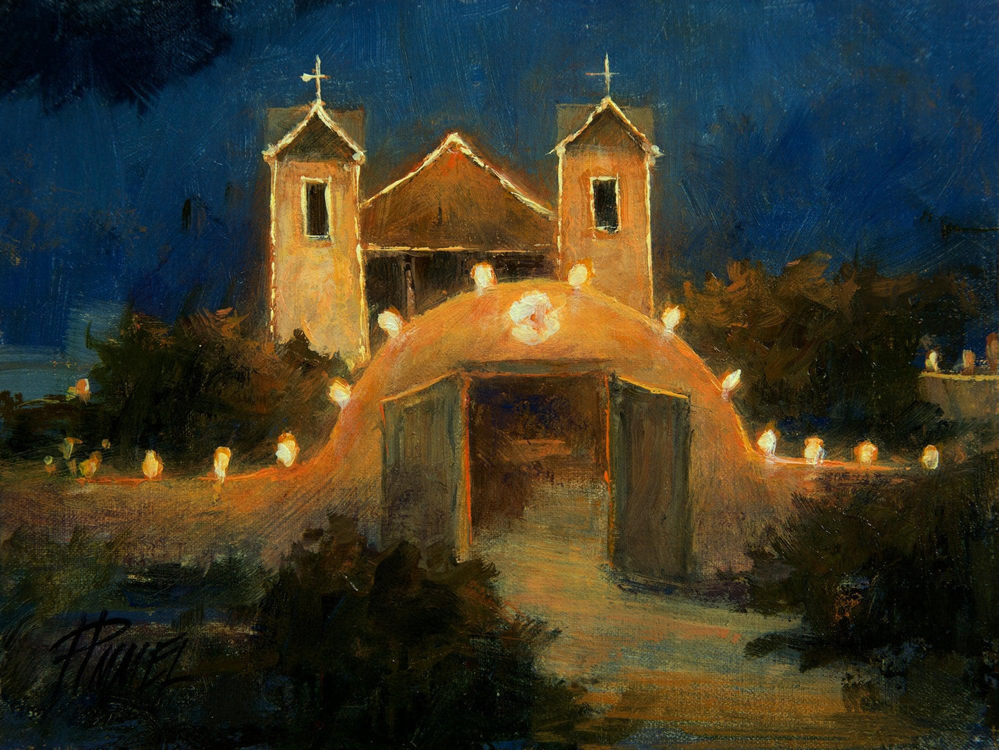 Chimayo Glow-Painting-Peggy Immel-Sorrel Sky Gallery