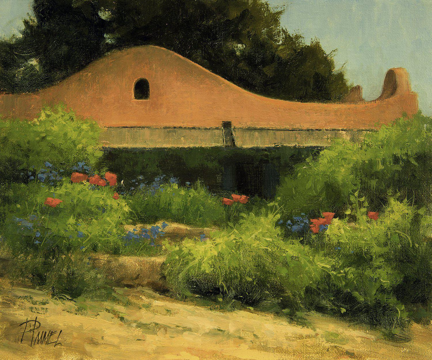 Poppies, Cornflowers and Adobe