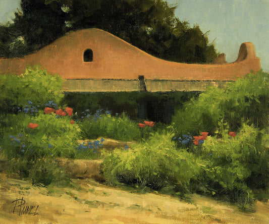 Poppies, Cornflowers and Adobe