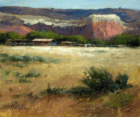 The Horse Corral, Ghost Ranch-Painting-Peggy Immel-Sorrel Sky Gallery