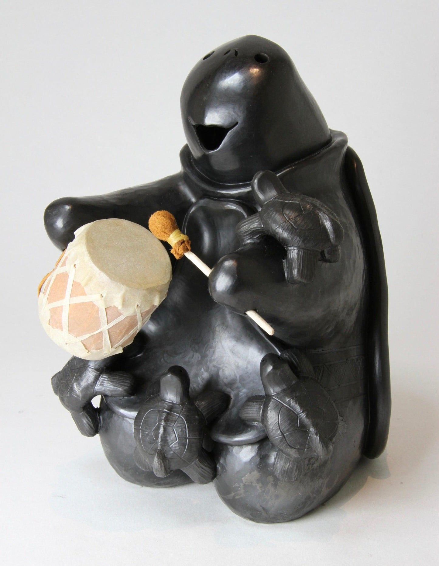Large Storyteller Drummer-Sculpture-Randy Chitto-Sorrel Sky Gallery