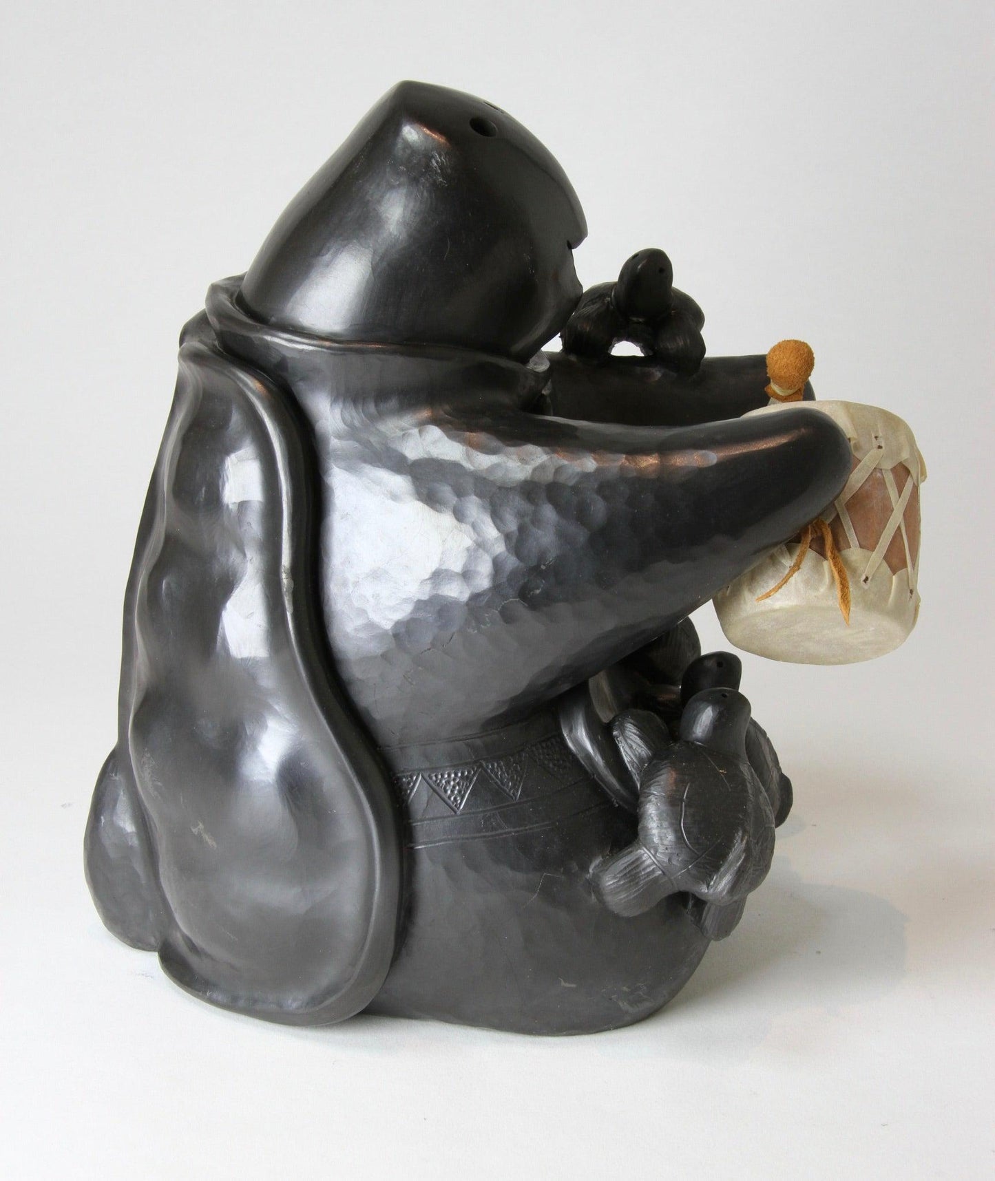 Large Storyteller Drummer-Sculpture-Randy Chitto-Sorrel Sky Gallery