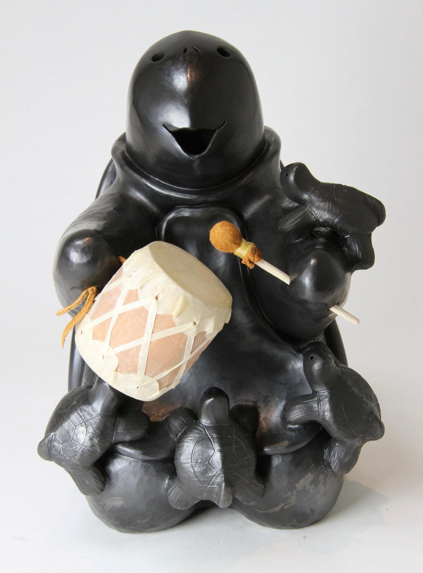 Large Storyteller Drummer-Sculpture-Randy Chitto-Sorrel Sky Gallery
