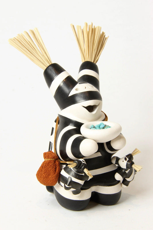 Mini Koshare with The Offering-Sculpture-Randy Chitto-Sorrel Sky Gallery