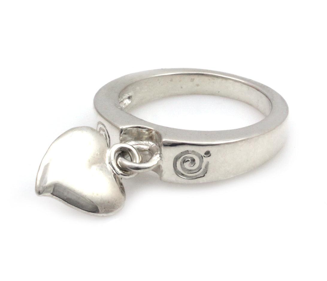 Dangling deals heart ring