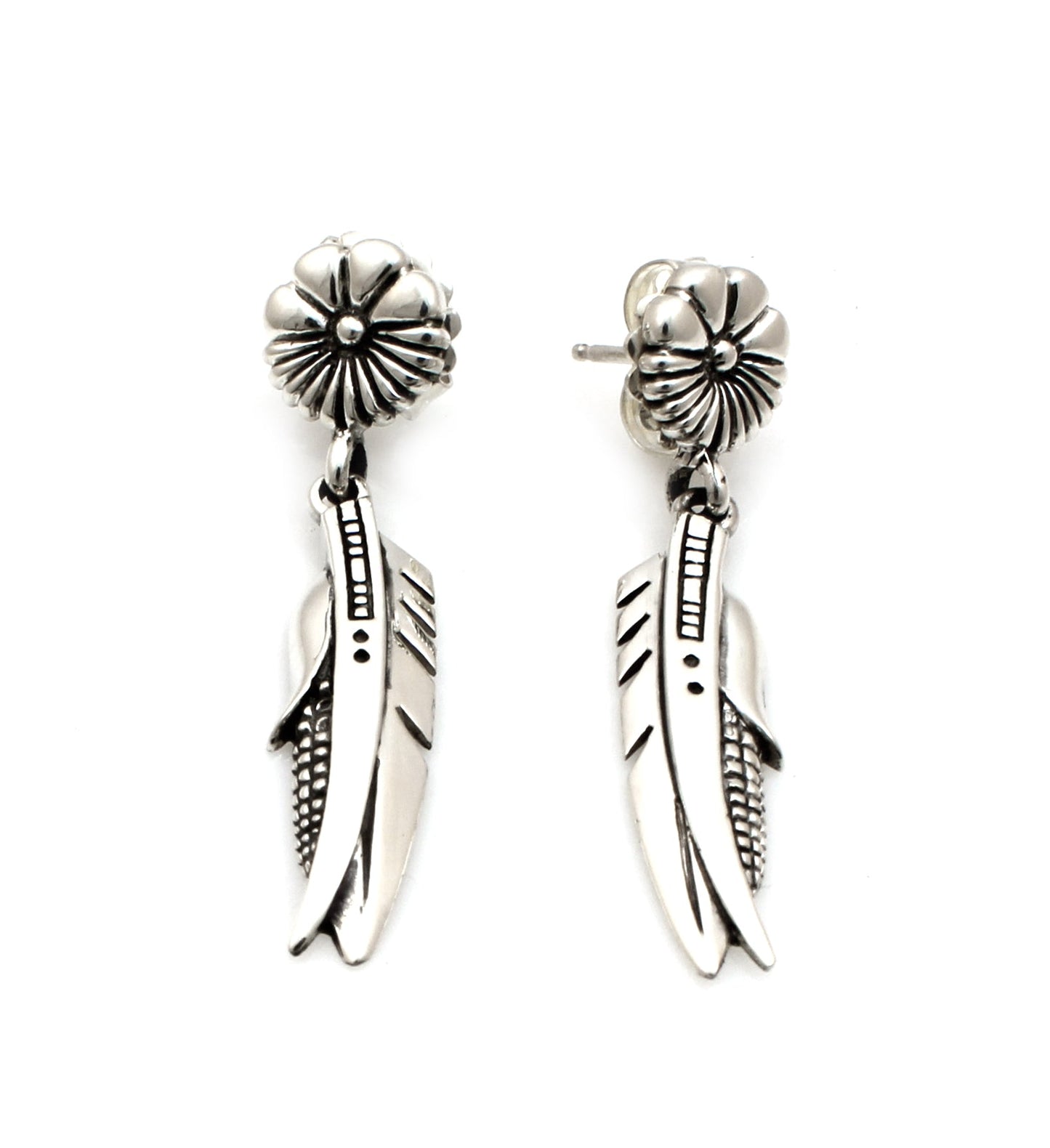 Sword, Feather And Corn Earrings