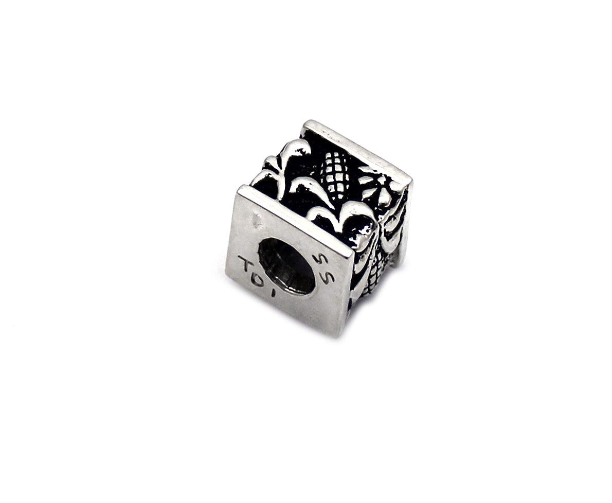 All Silver Square Bead-jewelry-Ray Tracey-Sorrel Sky Gallery